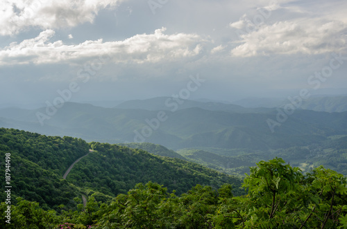 Winding Road in the Blue Ridge Mountains