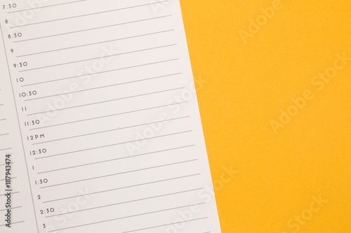 Simple Calendar with Blank Space to Write