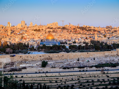 Sunrise over the old city - Jerusalem 