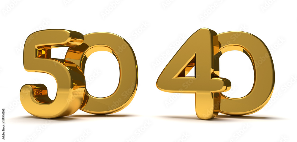 50 40 golden 3d render 50 40 golden 3d render
