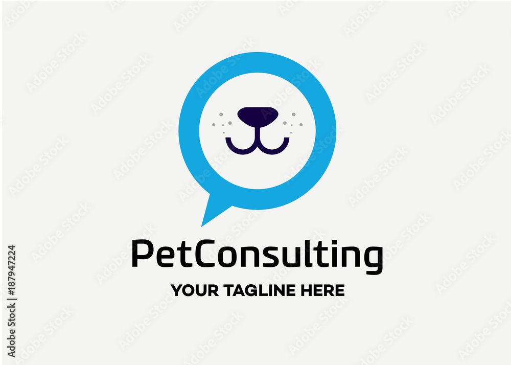 Pet Consulting Logo Template Design Vector, Emblem, Design Concept, Creative Symbol, Icon Pet Consulting Logo Template Design Vector, Emblem, Design Concept, Creative Symbol, Icon