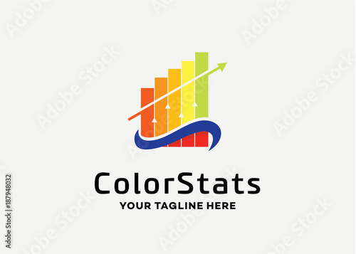 Color Finance Logo Template Design Vector, Emblem, Design Concept, Creative Symbol, Icon