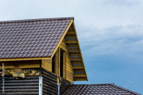 Beautiful roof of the big house © Evgenii
