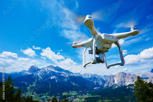 drone quadrocopter with digital camera