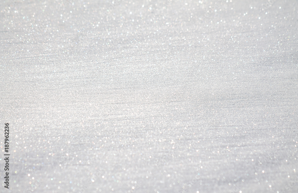 White sparkling snow as background for design - obrazy, fototapety, plakaty 