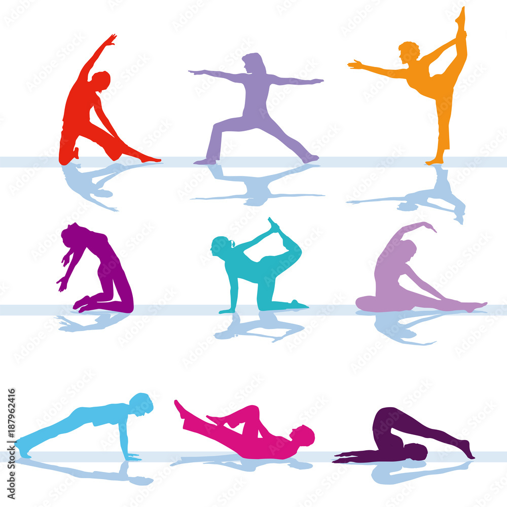 Gymnastik Fitness Training illustration