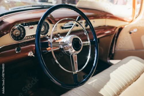 Interior of a classic car © Mykola