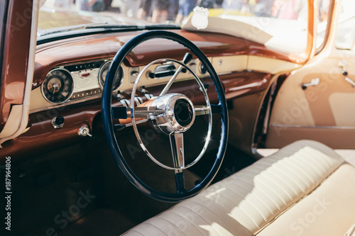 Interior of a classic car © Mykola