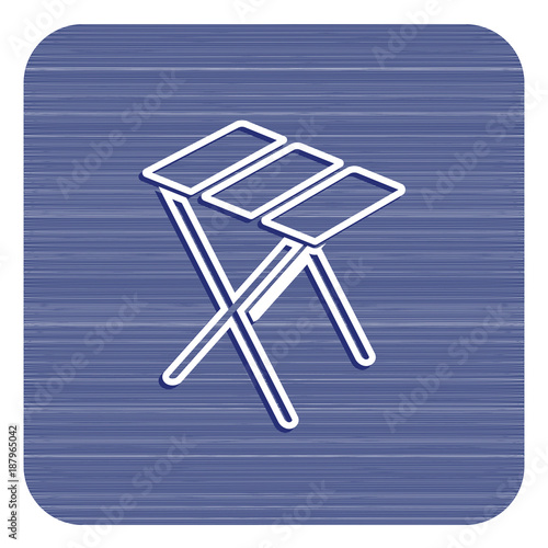 Camping stool icon