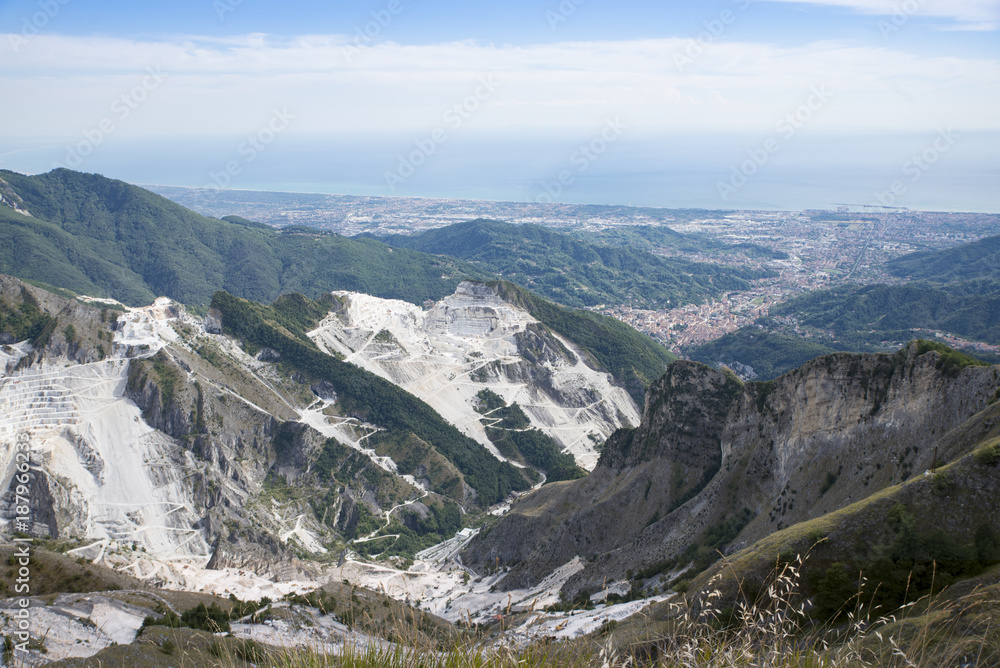 View on the Carrara Marble Quarries