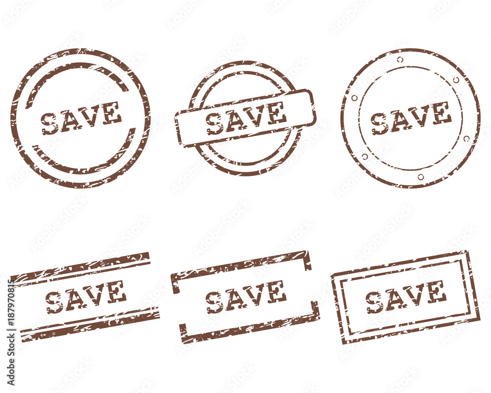 Fototapeta premium Save Stempel
