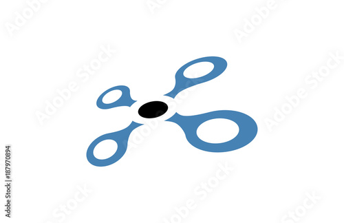 X Blue Drone Logo