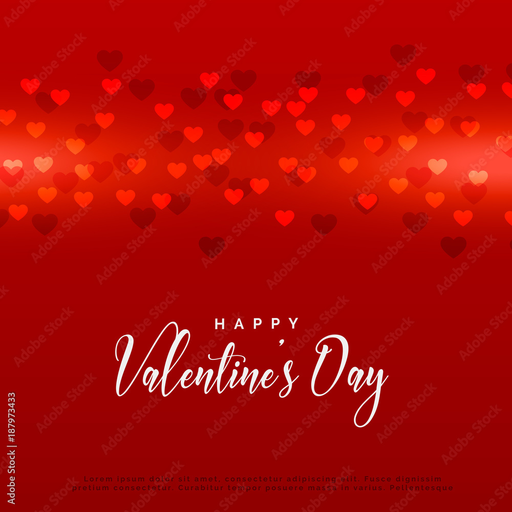 red valentine's day hearts background design