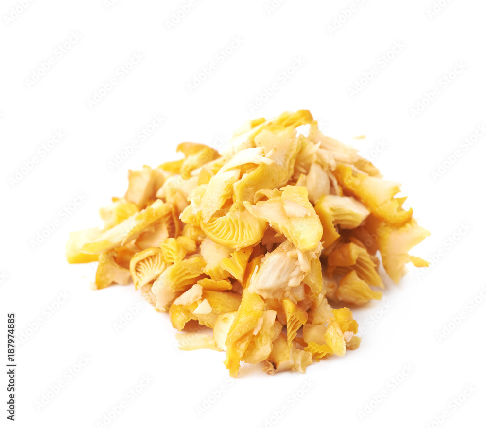 Yellow chanterelle mushroom isolated Yellow chanterelle mushroom isolated