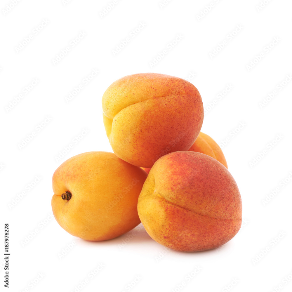 Pile of plums isolated Pile of plums isolated