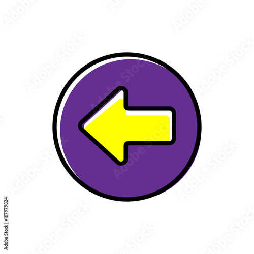 Arrow left button icon