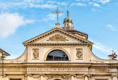 View of Romanesque Basilica of San Vittore church in Varese, Italy
 photo