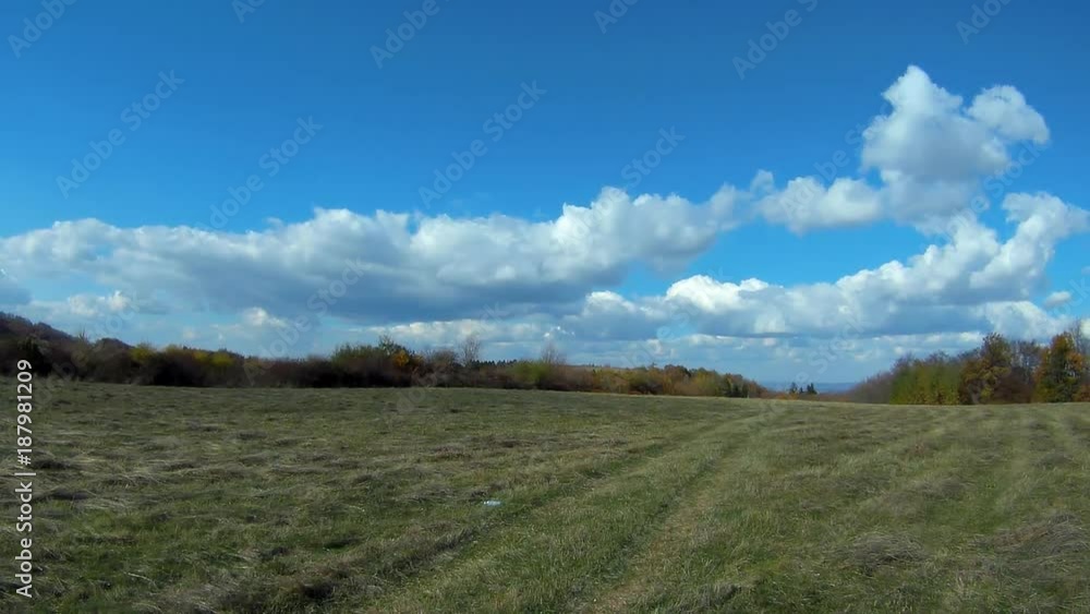 Meadow in the mountains. Movement by car on dirt road. Video background. Meadow in the mountains. Movement by car on dirt road. Video background.