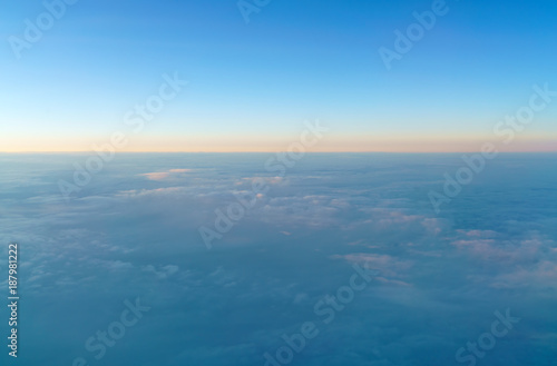 Abstract background with beautiful clouds at sunrise