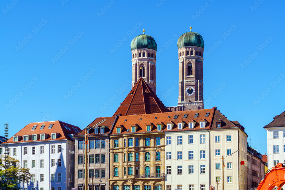 Cathedral of Our Dear Lady, The Frauenkirche in Munich city, Germany