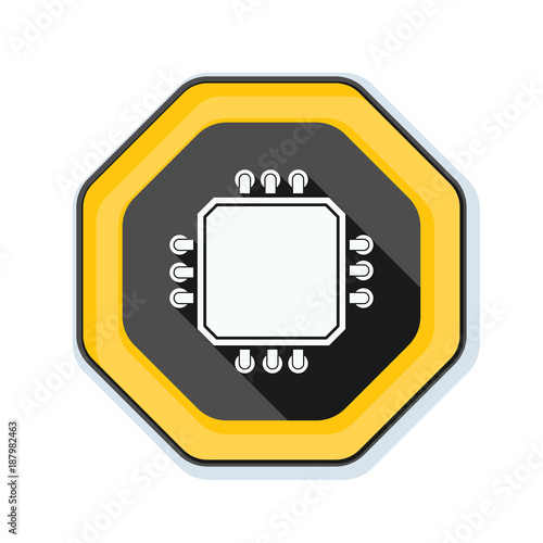 CPU Warning sign illustration