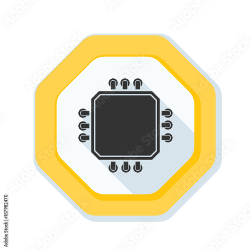 CPU Warning sign illustration