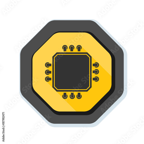 CPU Warning sign illustration