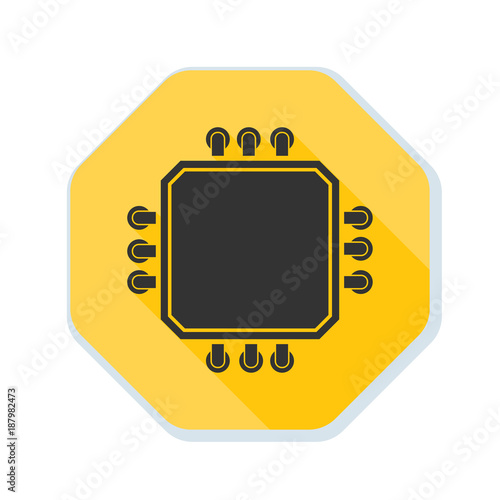 CPU Warning sign illustration