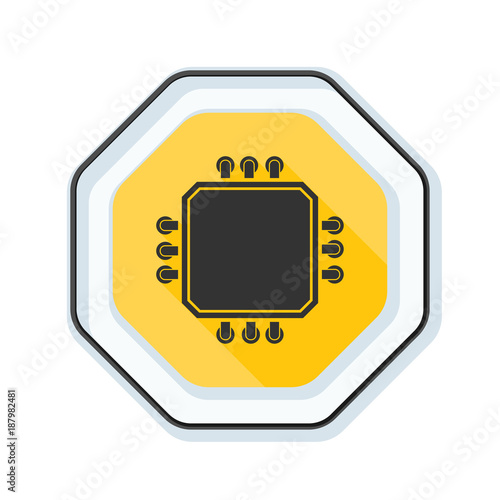 CPU Warning sign illustration