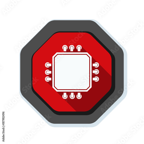 CPU Warning sign illustration
