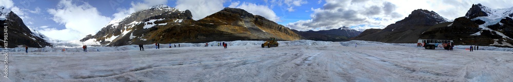360 Grad Gletscher Panorama