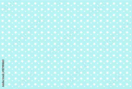 Seamless boyish pattern. White stars on blue background. Backdrop for invitation card, wrapper and decoration party (wedding, baby boy shower, birthday) Cute wallpaper for prince's style child's room.