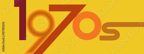 1970s style graphic design element, EPS 8 vector illustration, no transparencies
