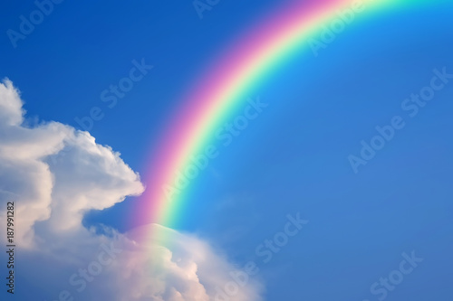Fotografia Sky and rainbow background