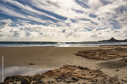 Beautiful greek seascape. East Crete. Xerokampos beaches. photo