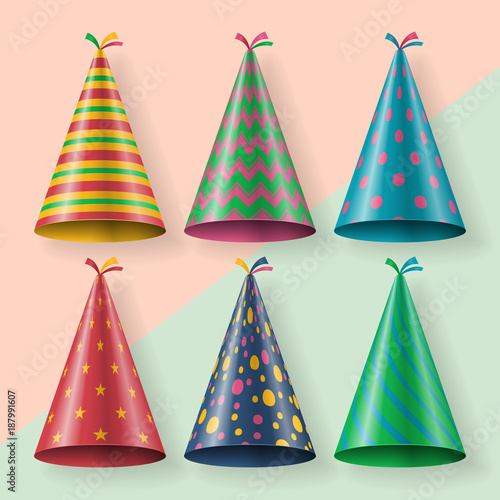 Birthday party paper hats