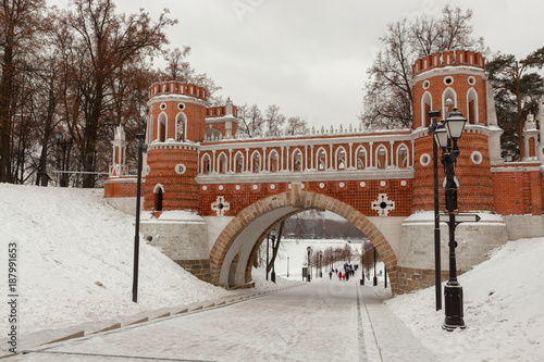 Photography bridge in the Tsaritsino Museum