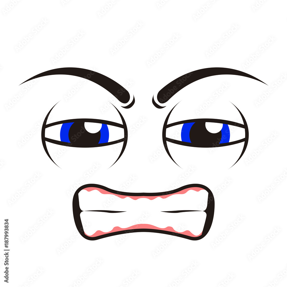 Borderless angry emoticon Borderless angry emoticon