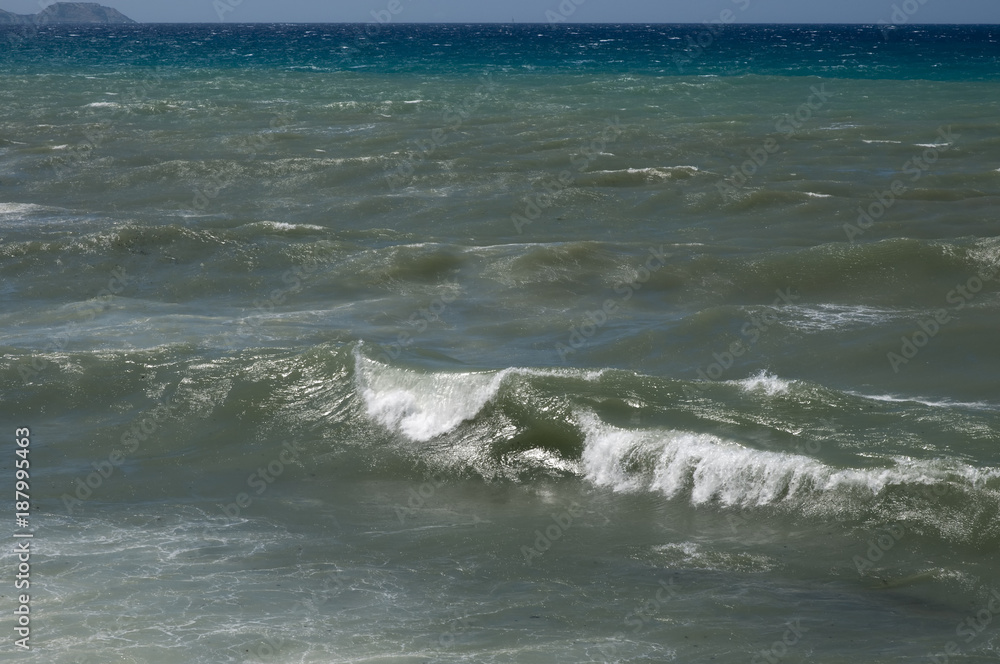 Naklejka premium Wellen im Meer