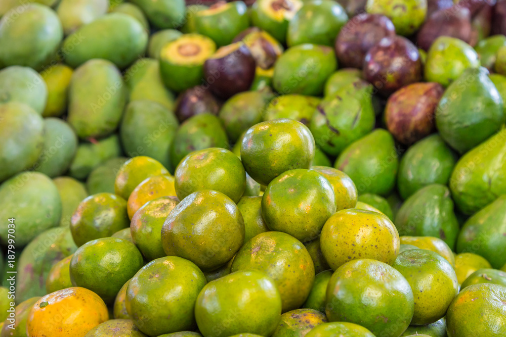 Fresh citrus orange fruits on a market in Indonesia Fresh citrus orange fruits on a market in Indonesia