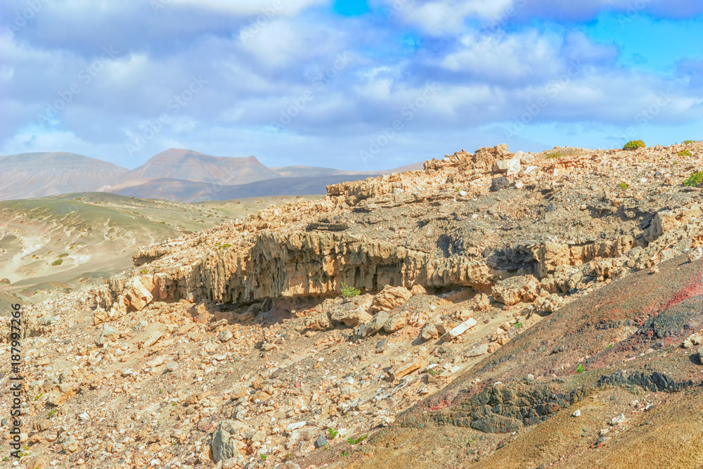 Vulkanlandschaft auf Fuerteventura auf den Kanaren