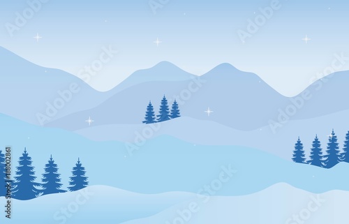 holiday christmas winter landscape 