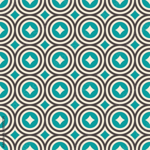 Abstract seamless pattern. Regularly repeating geometric ornament.