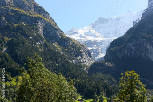 Mountains landscape as seen from Grindelwald