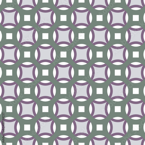 Geometrical pattern of circles & squares.