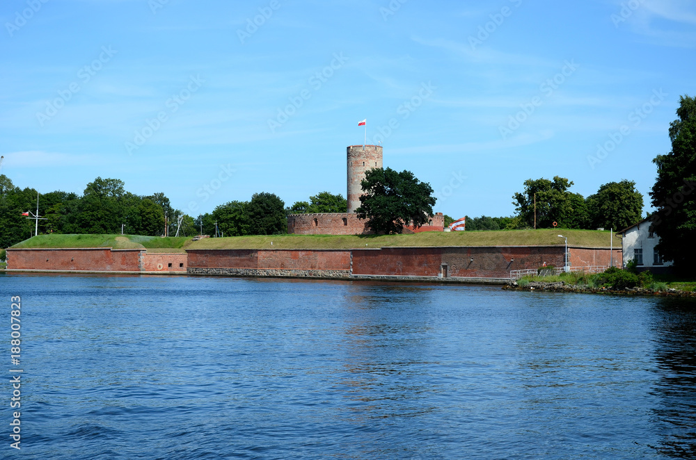 Historic fortress Wisłoujście in Gdansk (Poland)