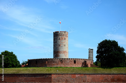 Obraz na płótnie Historic fortress Wisłoujście in Gdansk (Poland) w salonie