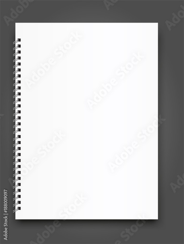 Blank Square notebook calendar mockup cover template