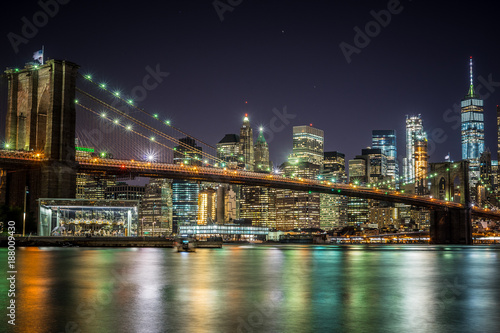 NYC Skyline Brooklyn bridge © Vid
