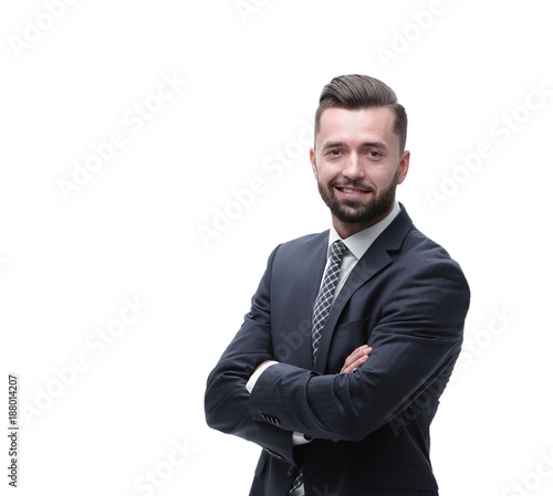 Casual business man with arms crossed